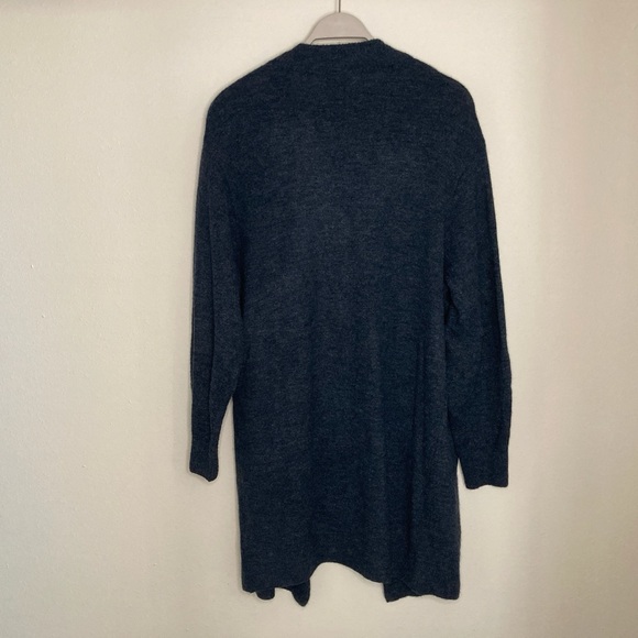 H&M Long Open-Front Navy/Gray Size M Cardigan - Picture 2 of 7